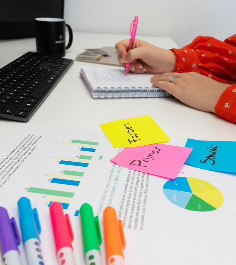 Auflistung relevanter Keywords bei der Erstellung von Corporate Designs