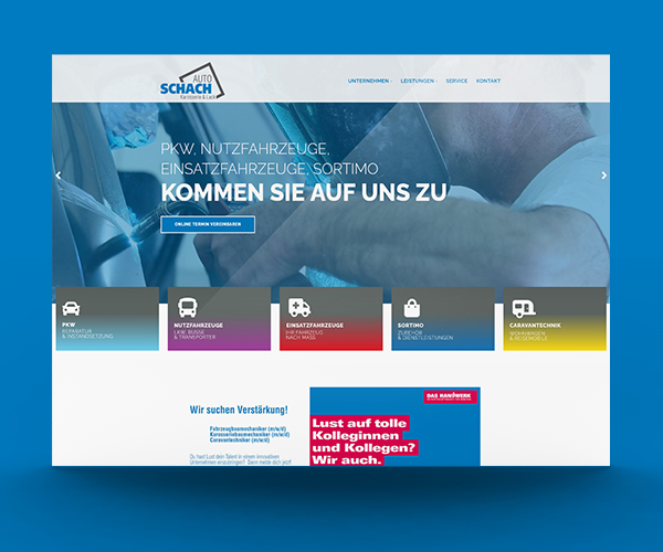 Website von Auto Schach