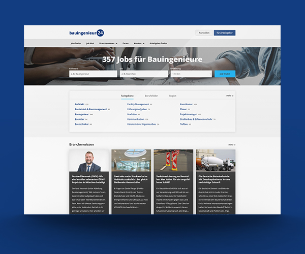 Website von Bauingenieur24