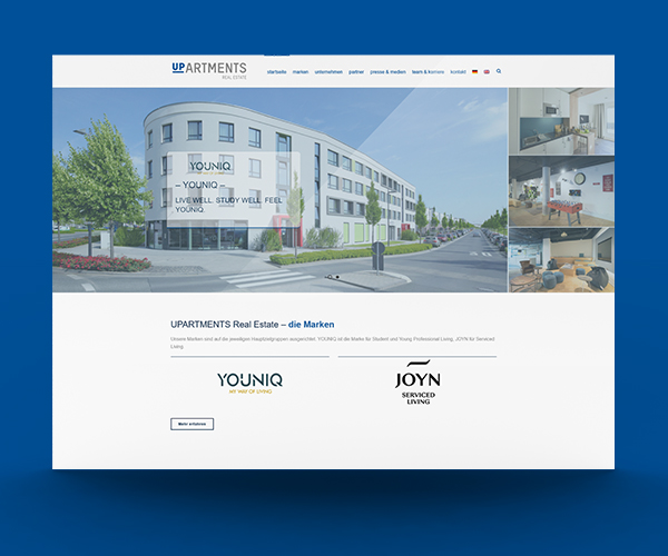 Website von UpArtments